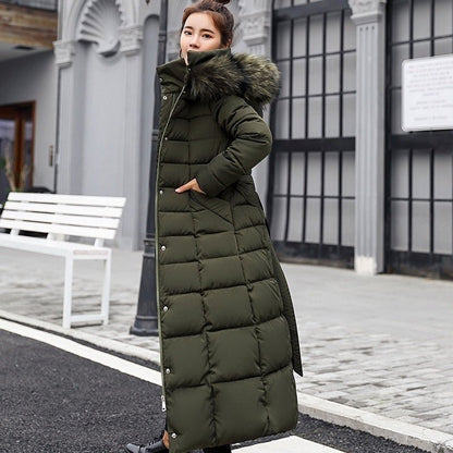 Abrigo Invierno Largo Acogedor Mujer