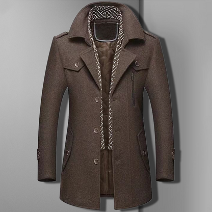 Chaquetón de lana cálido invierno hombre