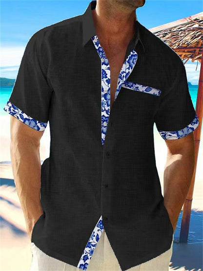 Camisa Lino Fresca Verano Hombre
