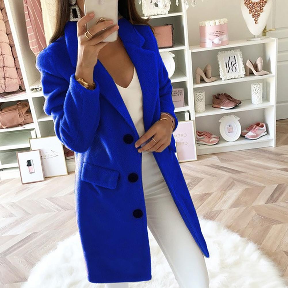 Chaquetón Mujer Elegante Doble Botón