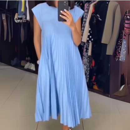 Vestido Plisado Ligero y Alegre