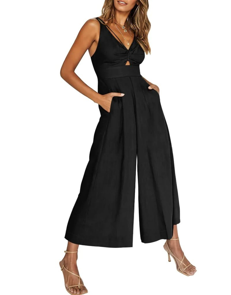 Mono sin mangas elegante escote V