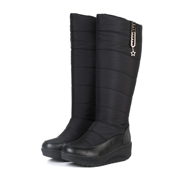 Botas Invierno Cuña Altas Mujer