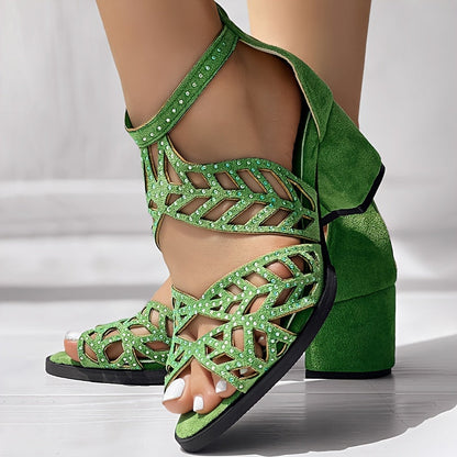 Sandalias Boho Chic con Tacón Alto