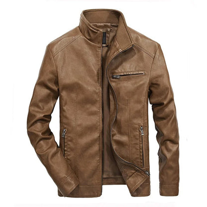 Chaqueta Moto Cuero Resistente Hombre
