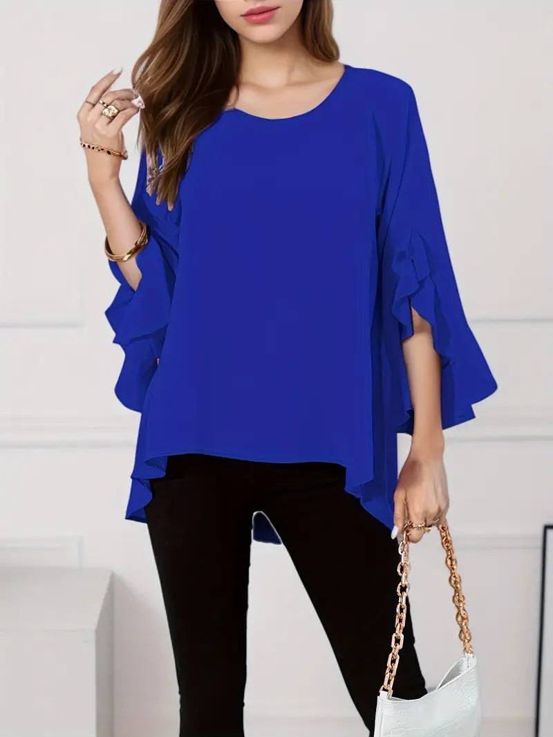 Blusa Mujer Volantes Elegante