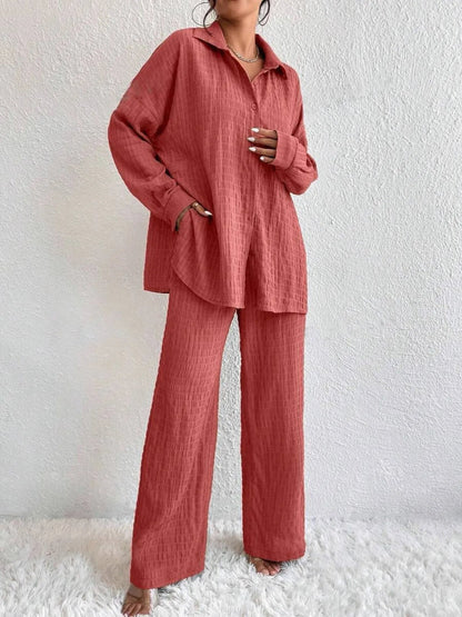 Conjunto Mujer Elegante Blusa Pantalón Formal