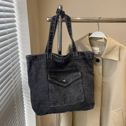 Bolso Bandolera Grande Mujer Denim Casual