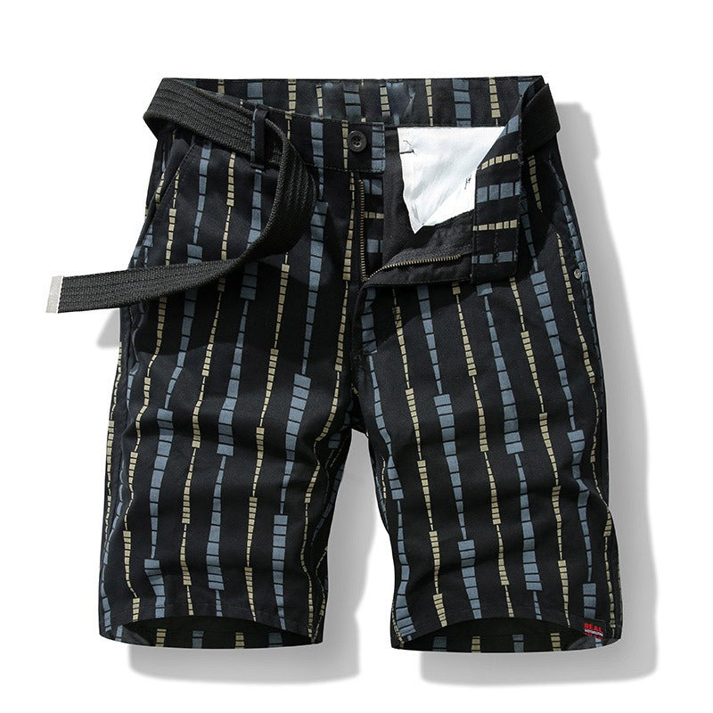 Pantalones Cortos Hombre Estilo Urbano Impressión Moderna