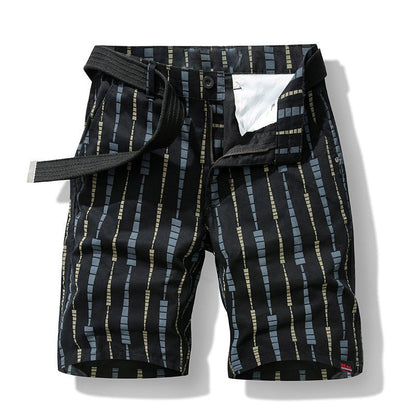 Pantalones Cortos Hombre Estilo Urbano Impressión Moderna