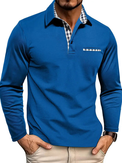 Polo Hombre Manga Larga Cálido Invierno