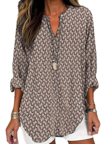 Blusa Mujer Manga Larga Elegante - Vestiria