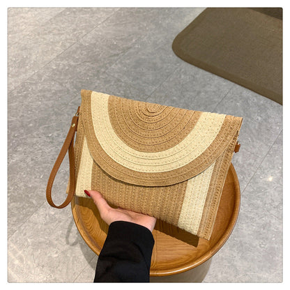 Bolso de mano tejido artesanal femenino