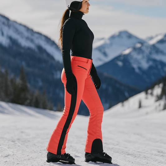 Pantalones Esquí Mujer Corte Fino Ajustado - Vestiria