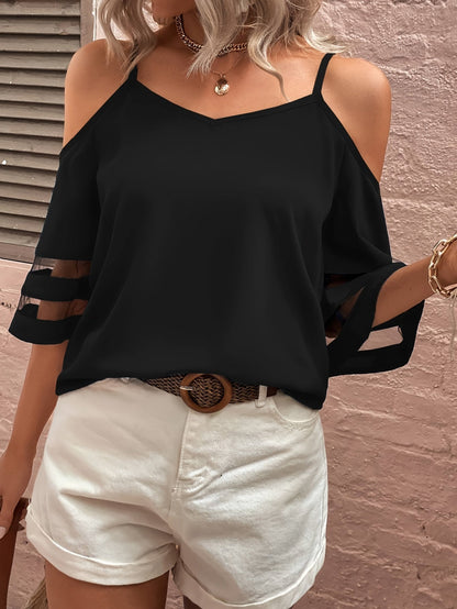 Blusa Ligera Hombros Descubiertos - Vestiria