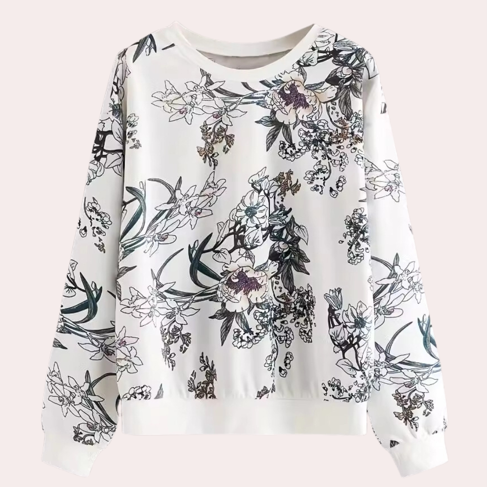 Sudadera Floral Mujer Estilo Libre - Vestiria