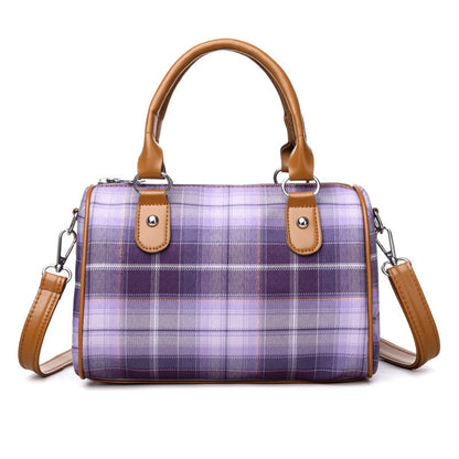 Bolso Bandolera Mujer Estampado Escocés