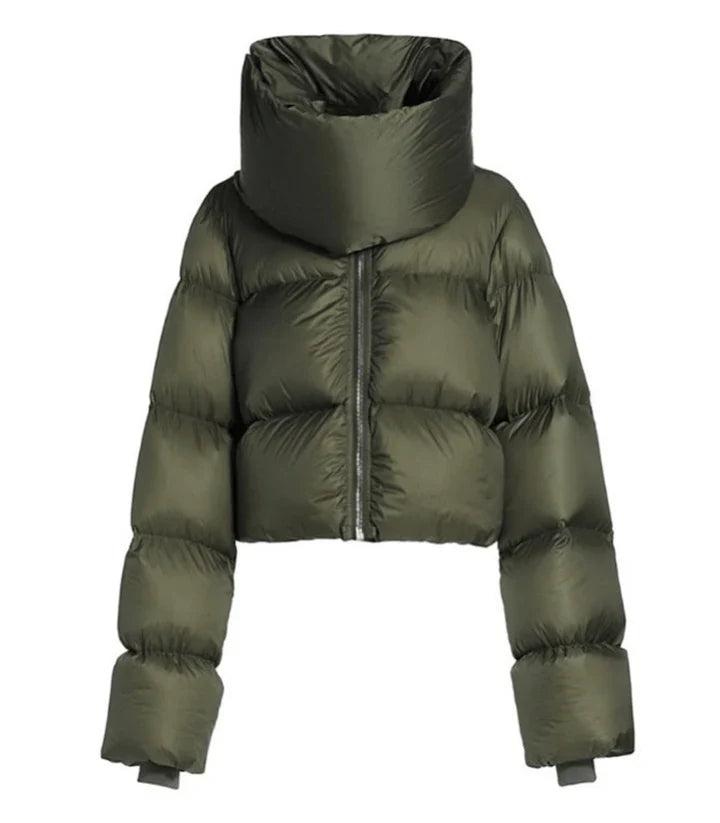 Chaqueta Puffer Grande Mujer Cuello Alto - Vestiria