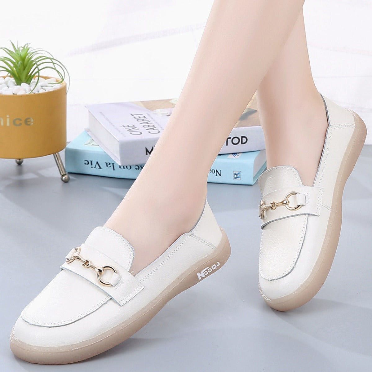 Mocasines Mujer Plataforma Baja Elegantes - Vestiria