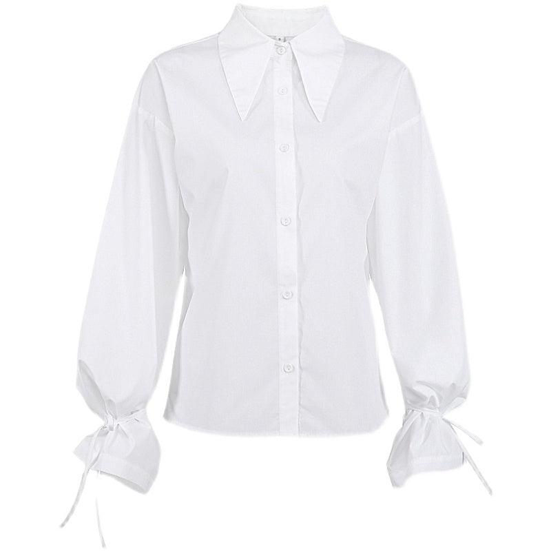 Blusa Mujer Blanca Casual Chic