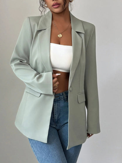 Chaquetilla Clásica de Mujer con Cuello de Solapa