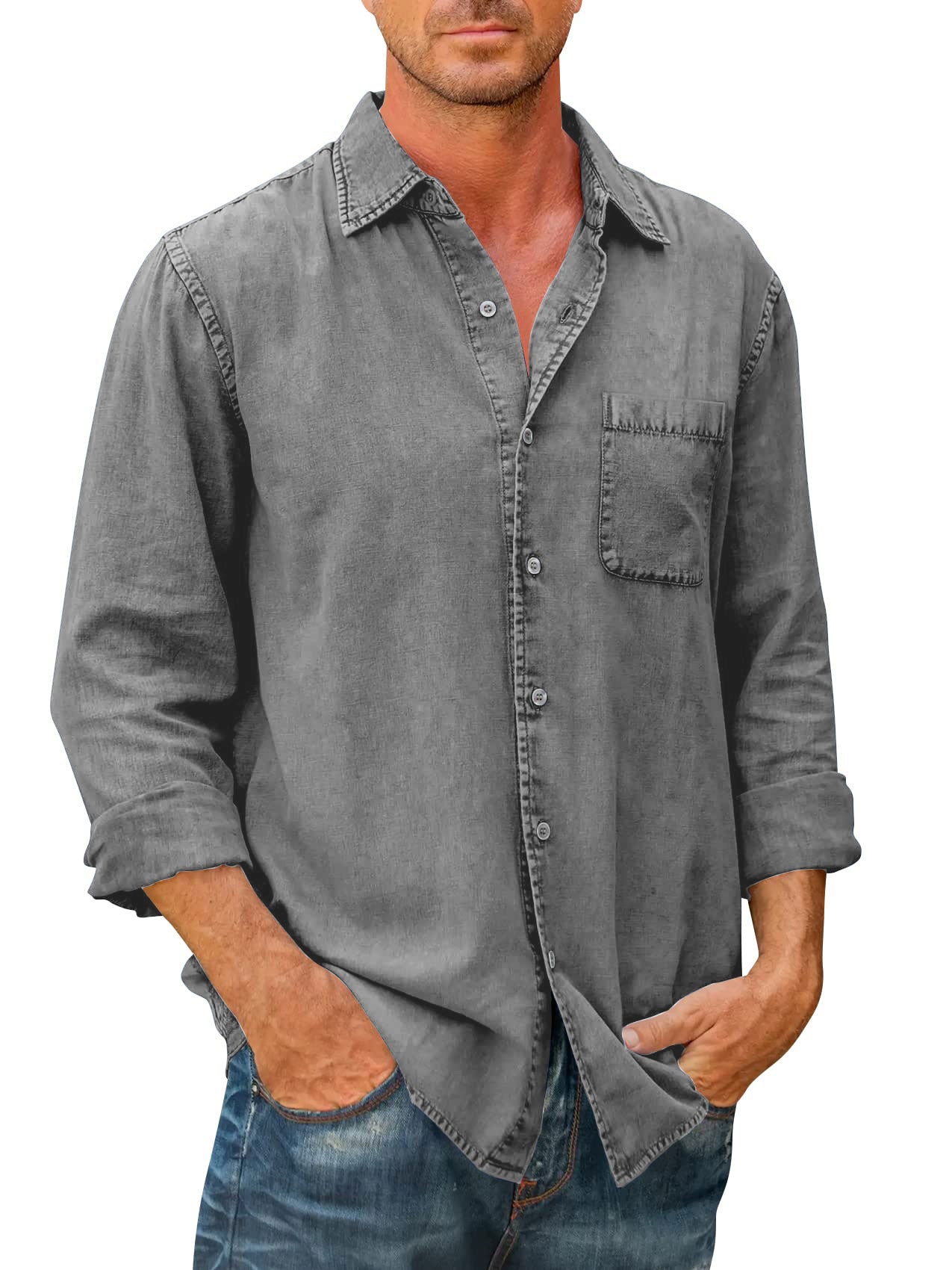 Camiseta Jeans Estilo Casual