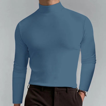 Camisa Manga Larga Cuello Alto Estilosa