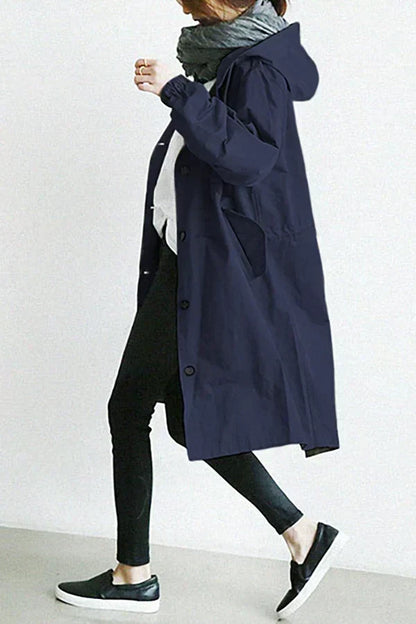 Abrigo Impermeable Mujer Gran Talla Corto