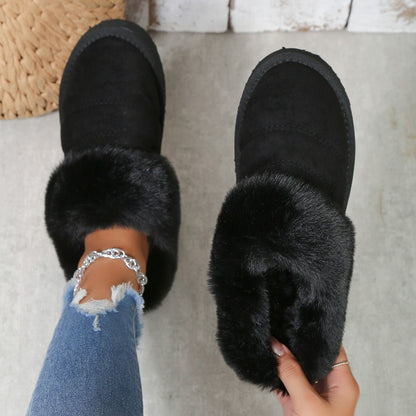 Pantuflas Mujer Piel Suave Invierno