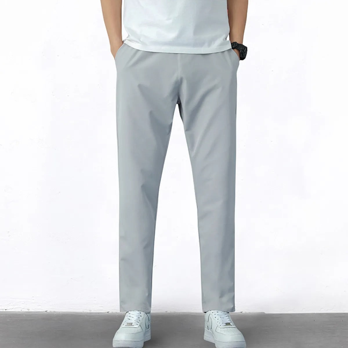 Pantalones Hombre Pitillo Elásticos Cómodos