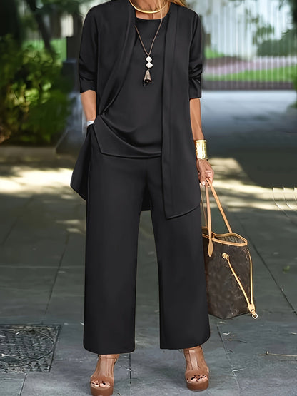Traje mujer elegante de tres piezas