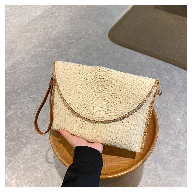 Bolso de mano tejido artesanal femenino