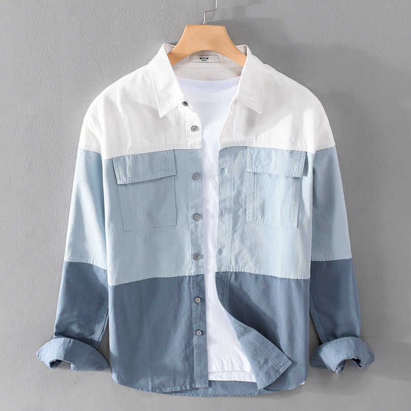 Camisa Hombre Algodón Mangas Largas Estilo Clásico - Vestiria