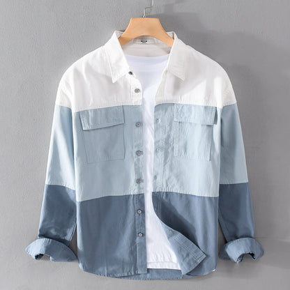 Camisa Hombre Algodón Mangas Largas Estilo Clásico - Vestiria