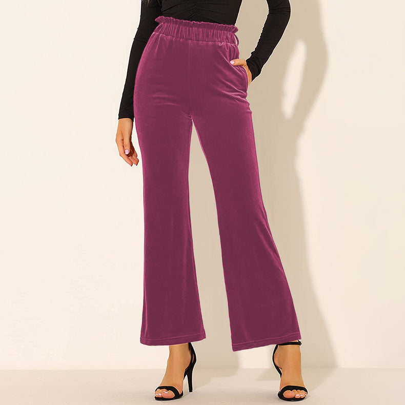 Pantalón Mujer Cintura Alta Primavera Suave Bolsillos - Vestiria