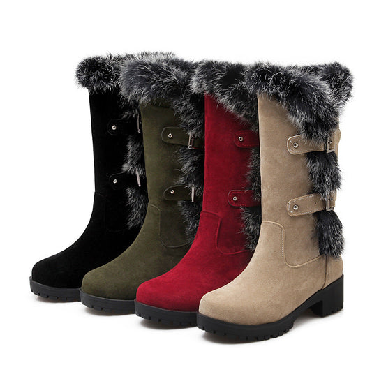 Botas de nieve mujer pelo ante bajas - Vestiria