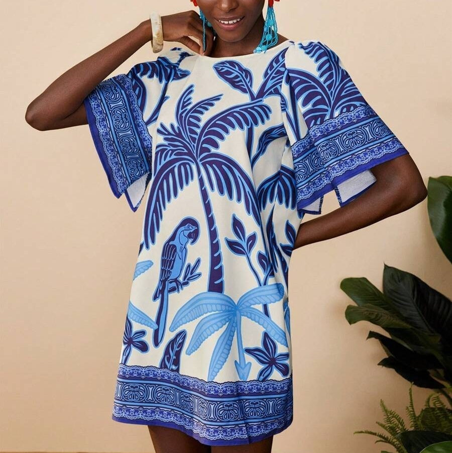 Vestido Mujer Estampado Florido Boho Chic