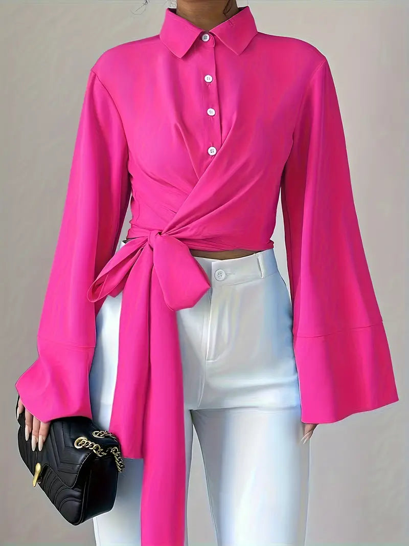 Blusa Cruzada Mujer Elegante - Vestiria