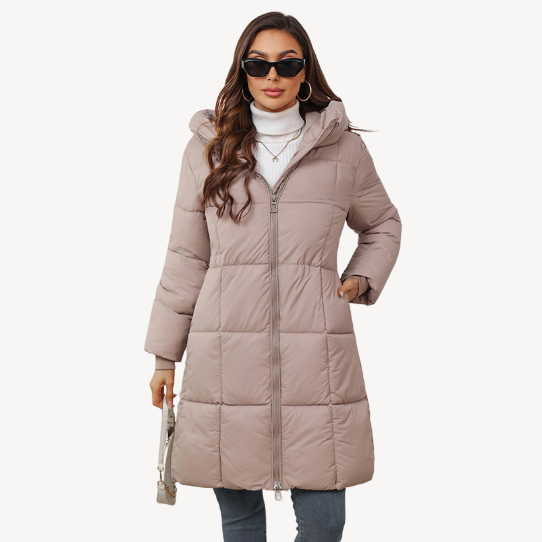 Chaquetón Acolchado Mujer Capucha Cremallera - Vestiria