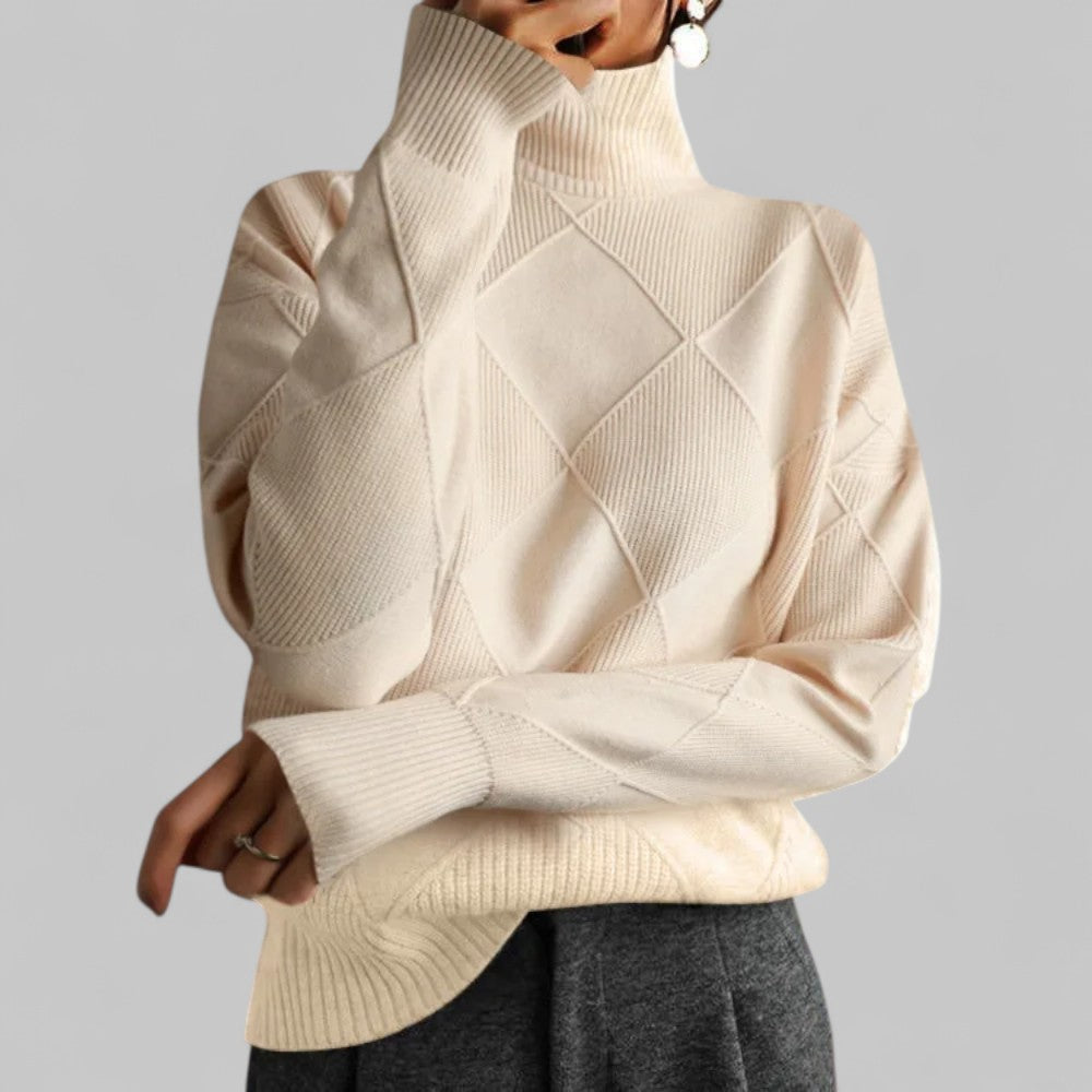 Sudadera Mujer Cuello Alto Estampada Invierno