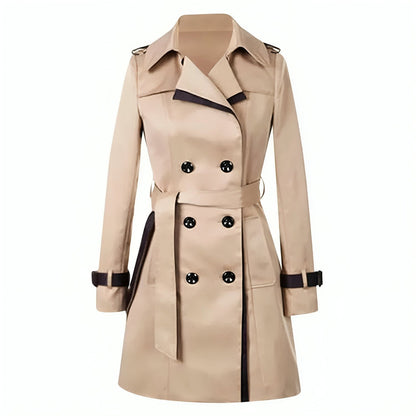 Abrigo Mujer Invierno Doble Botón Elegante - Vestiria