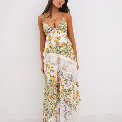 Vestido Maxi Florales Estilo Boho - Vestiria