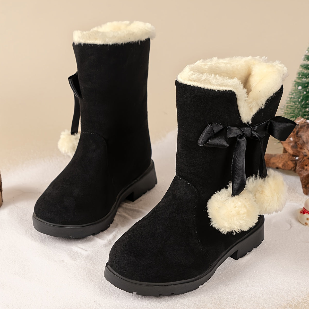 Botas Nieve Niña Felpa Suave Impermeables - Vestiria