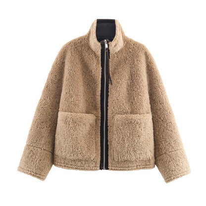 Chaqueta de invierno mujer abrigo polar cálido