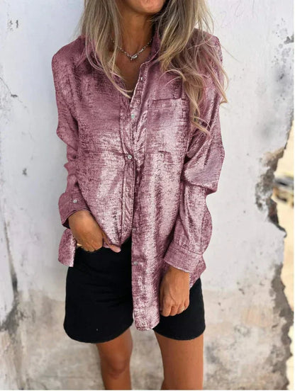 Camisa Ante Mujer Elegante
