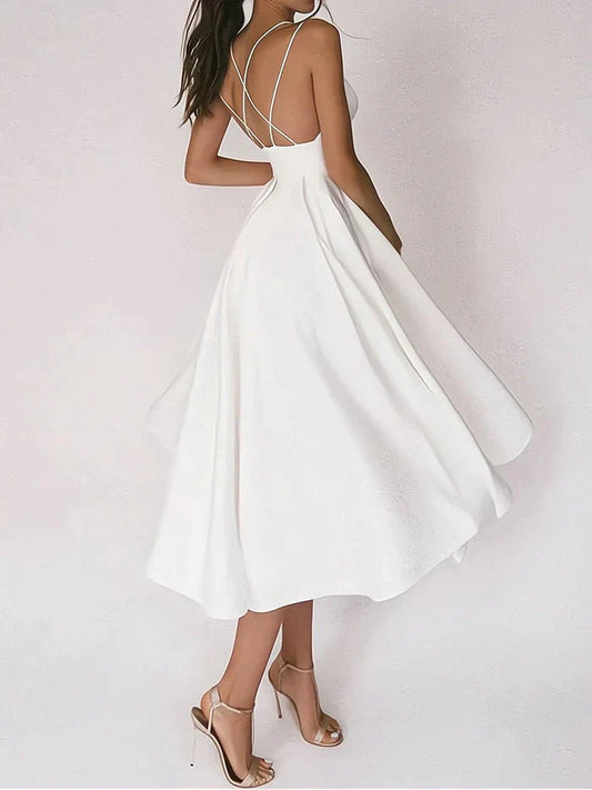 Vestido Fiesta Cuello en V Elegante - Vestiria
