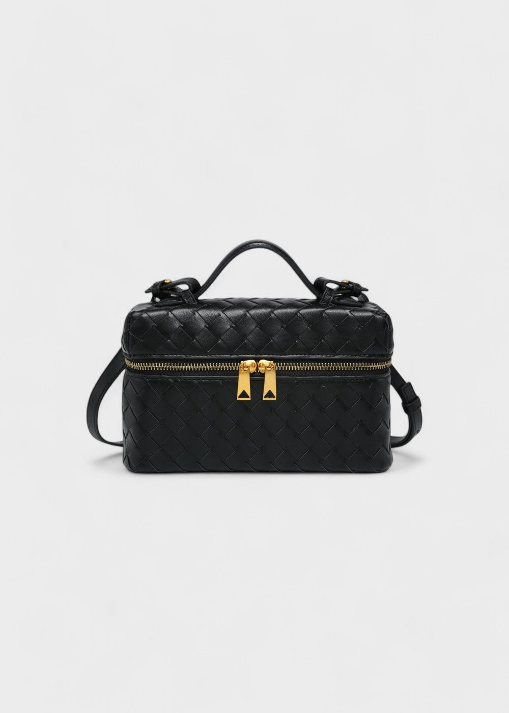 Bolso Mujer Trenzado Negro Elegante - Vestiria