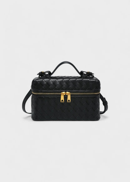 Bolso Mujer Trenzado Negro Elegante - Vestiria
