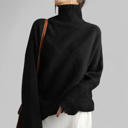 Sudadera Mujer Cuello Alto Estampada Invierno - Vestiria