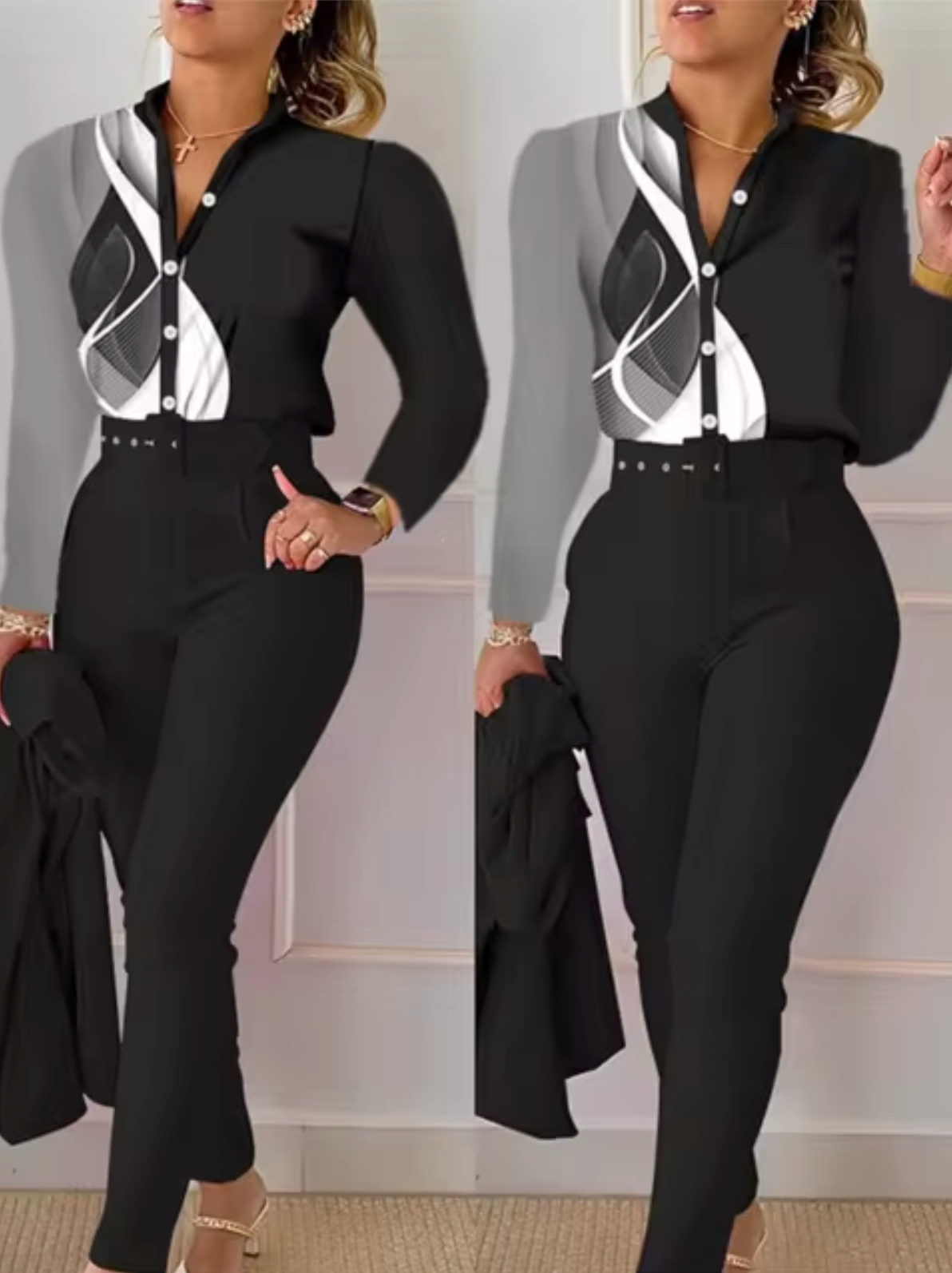 Traje de Dos Piezas Elegante y Chic - Vestiria